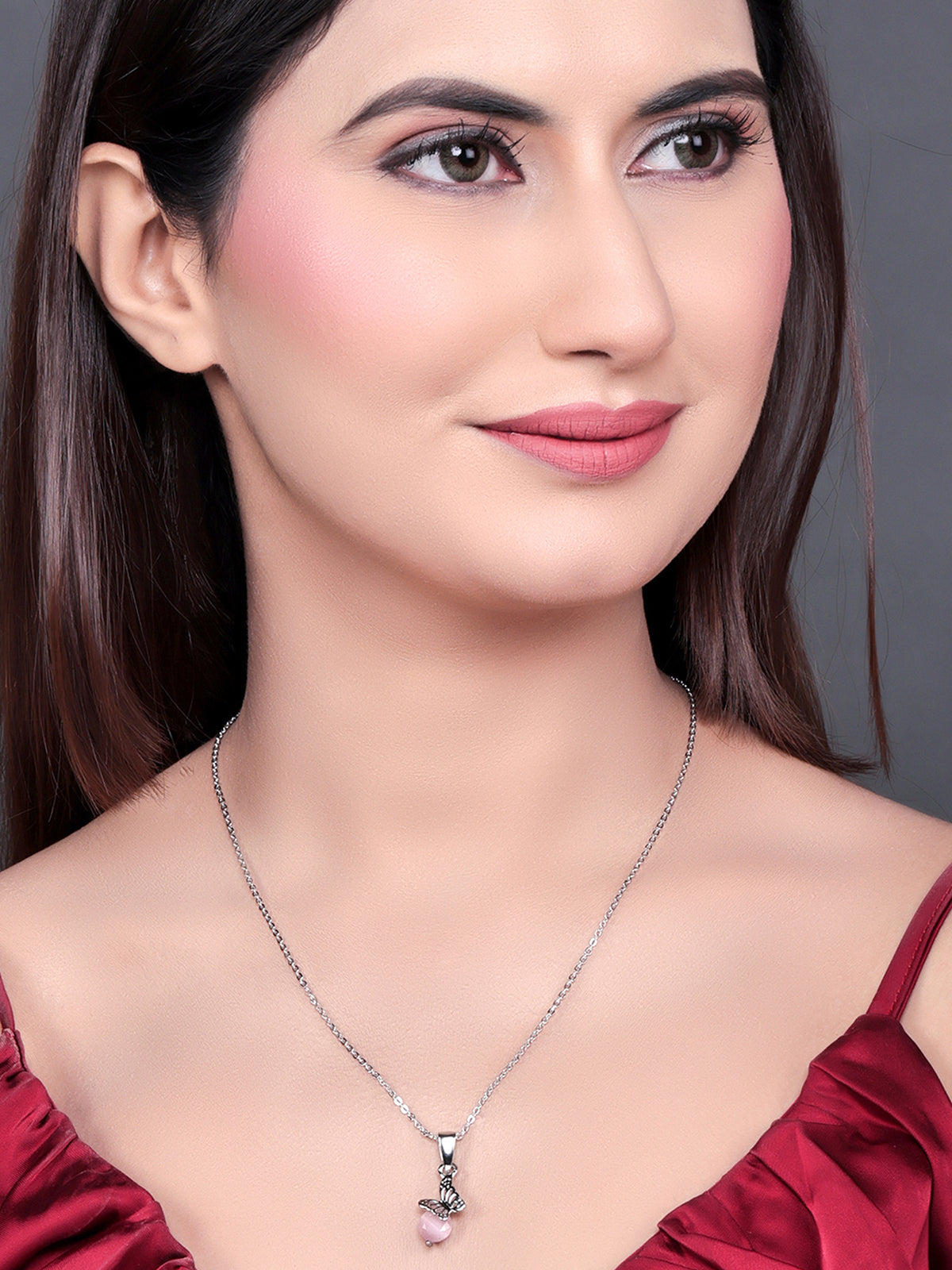 Pissara by Sukkhi Lavish 925 Sterling Silver Pendant With Chain For Women And Girls|with Authenticity Certificate, 925 Stamp & 6 Months Warranty P104625