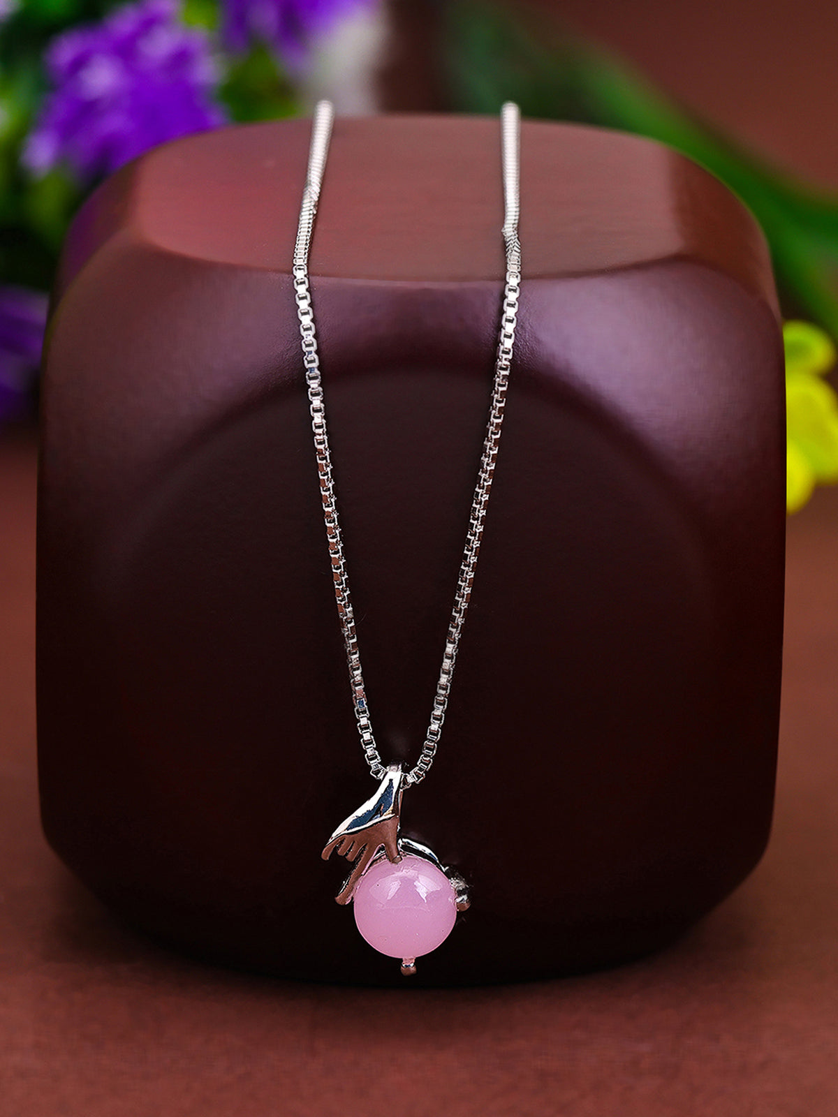 Pissara by Sukkhi Adorable 925 Sterling Silver Pendant With Chain For Women And Girls|with Authenticity Certificate, 925 Stamp & 6 Months Warranty P104631