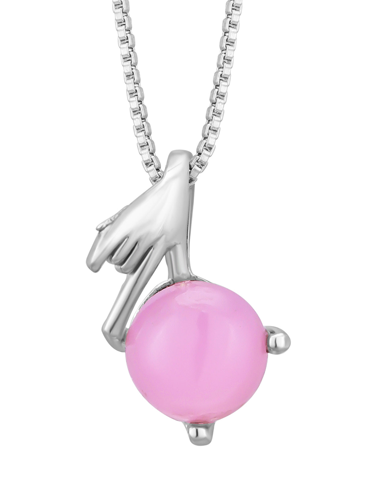 Pissara by Sukkhi Adorable 925 Sterling Silver Pendant With Chain For Women And Girls|with Authenticity Certificate, 925 Stamp & 6 Months Warranty P104631