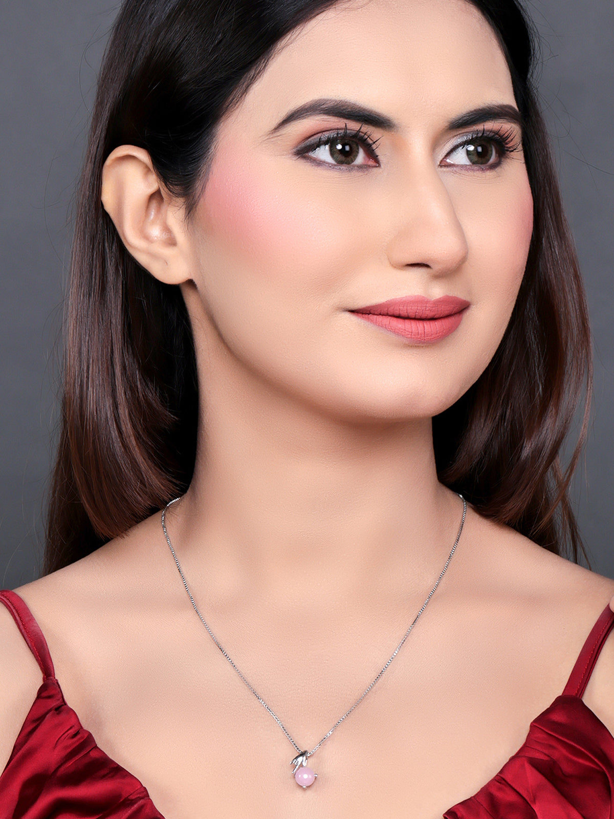 Pissara by Sukkhi Adorable 925 Sterling Silver Pendant With Chain For Women And Girls|with Authenticity Certificate, 925 Stamp & 6 Months Warranty P104631