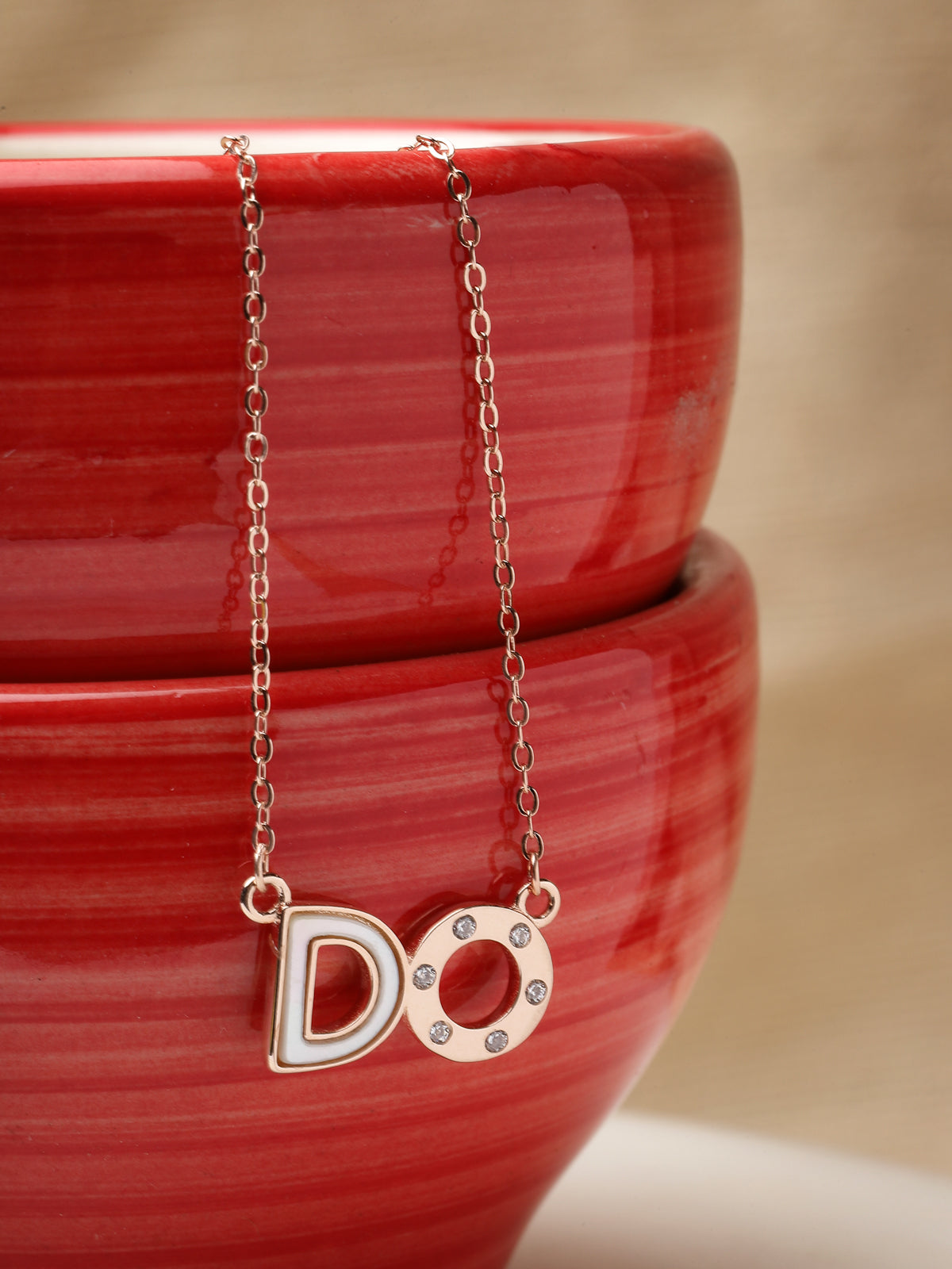 Pissara by Sukkhi Excellent 925 Sterling Silver Rose Gold Plated Cubic Zirconia Pendant With Chain For Women & Girls|with Authenticity Certificate, 925 Stamp & 6 Months Warranty P105199