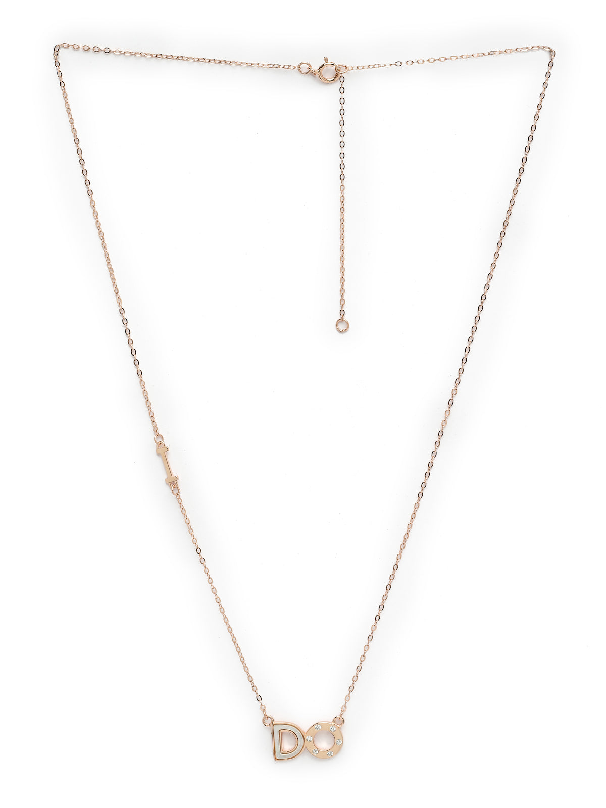 Pissara by Sukkhi Excellent 925 Sterling Silver Rose Gold Plated Cubic Zirconia Pendant With Chain For Women & Girls|with Authenticity Certificate, 925 Stamp & 6 Months Warranty P105199