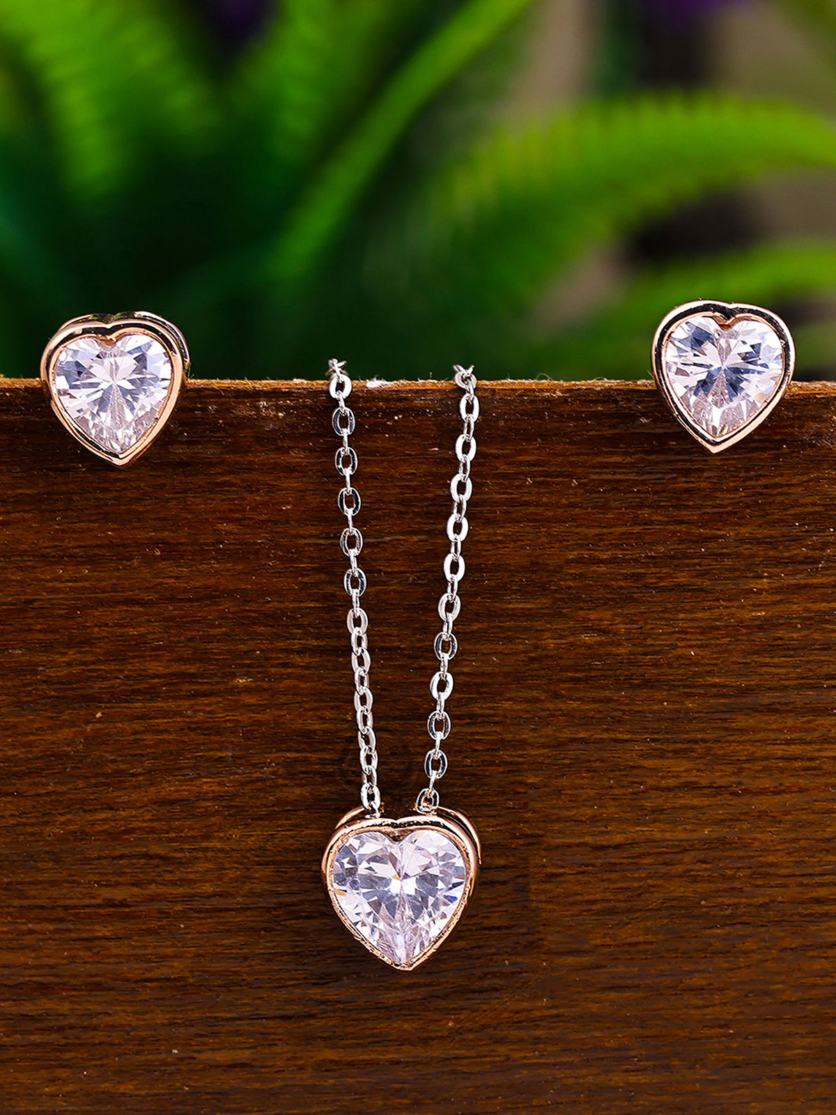 Pissara by Sukkhi Brilliant 925 Sterling Silver Cubic Zirconia Pendant Set For Women And Girls|with Authenticity Certificate, 925 Stamp & 6 Months Warranty PS104645