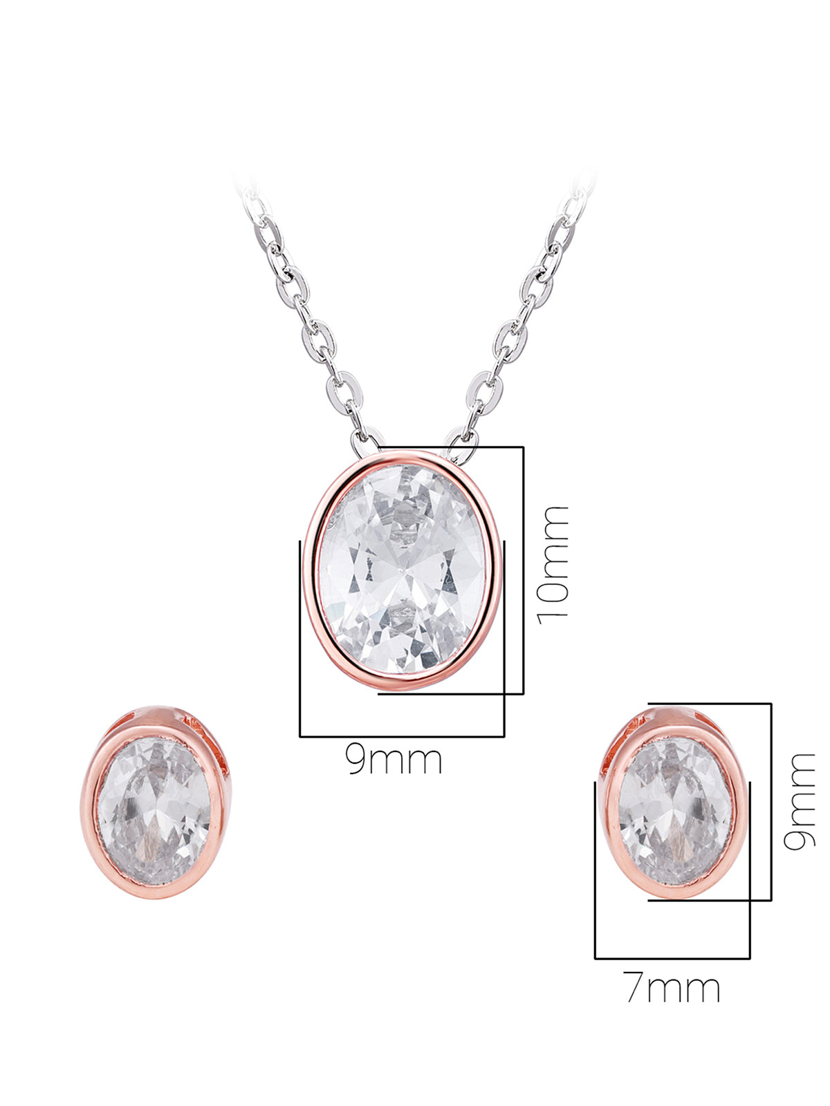 Pissara by Sukkhi Amazing 925 Sterling Silver Cubic Zirconia Pendant Set For Women And Girls|with Authenticity Certificate, 925 Stamp & 6 Months Warranty PS104646