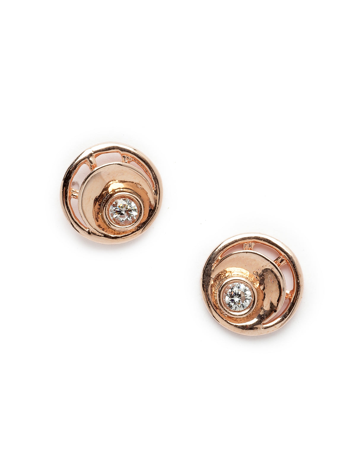 Pissara by Sukkhi Sleek 925 Sterling Silver Round Shaped Rose Gold Plated Cubic Zirconia Pendant Set For Women & Girls|with Authenticity Certificate, 925 Stamp & 6 Months Warranty PS105214