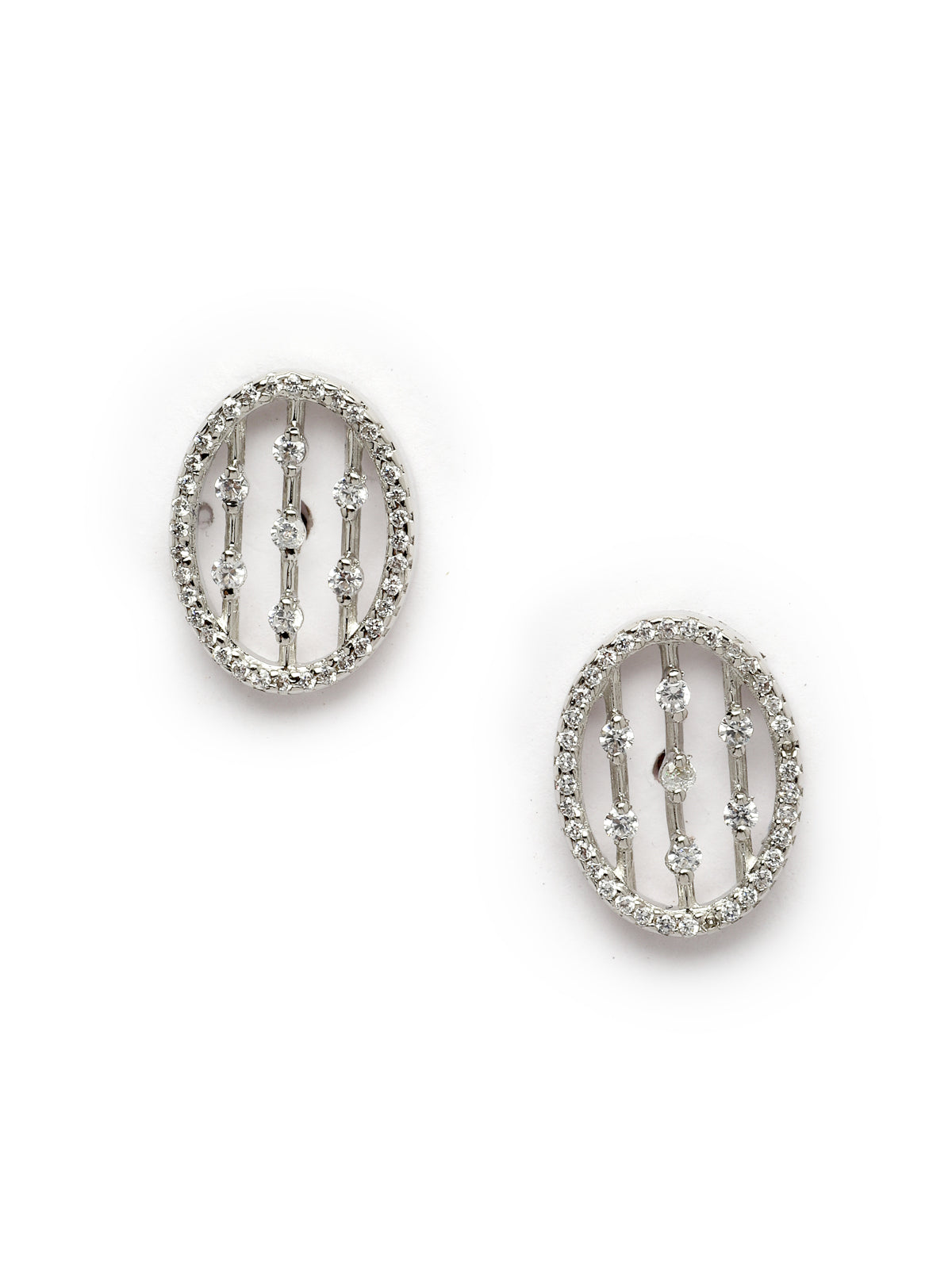 Pissara by Sukkhi Incredible 925 Sterling Silver Oval Shaped Cubic Zirconia Pendant Set For Women & Girls|with Authenticity Certificate, 925 Stamp & 6 Months Warranty PS105218