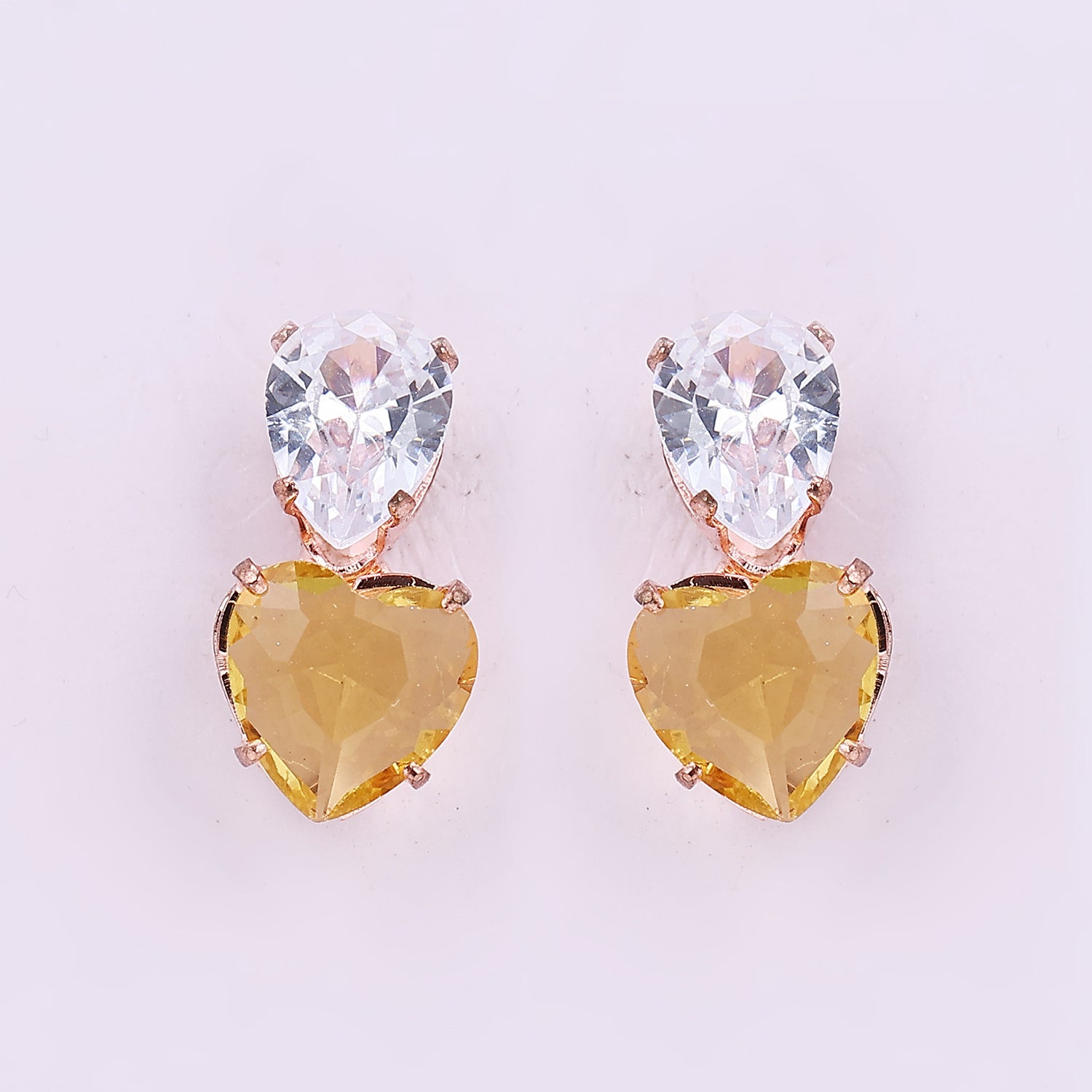 Sukkhi Decorative Gold Plated Heart Earring for Women