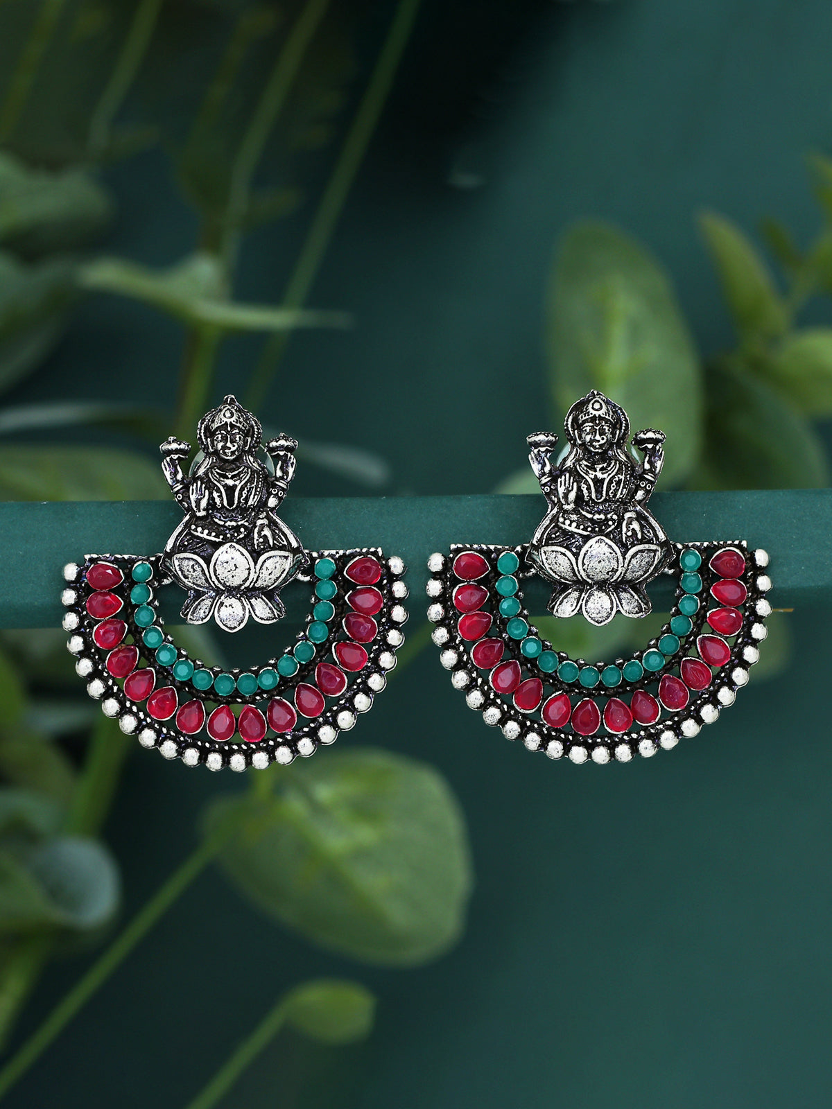 Sukkhi Classic Oxidised Chandbali Laxmi Earring for Women SKR56734