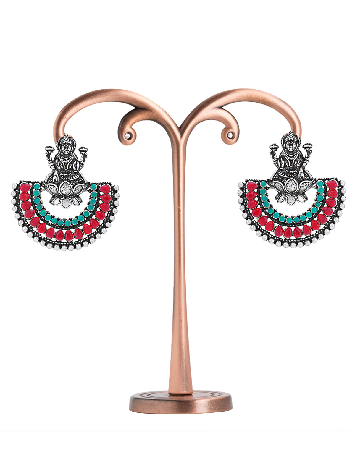 Sukkhi Classic Oxidised Chandbali Laxmi Earring for Women SKR56734