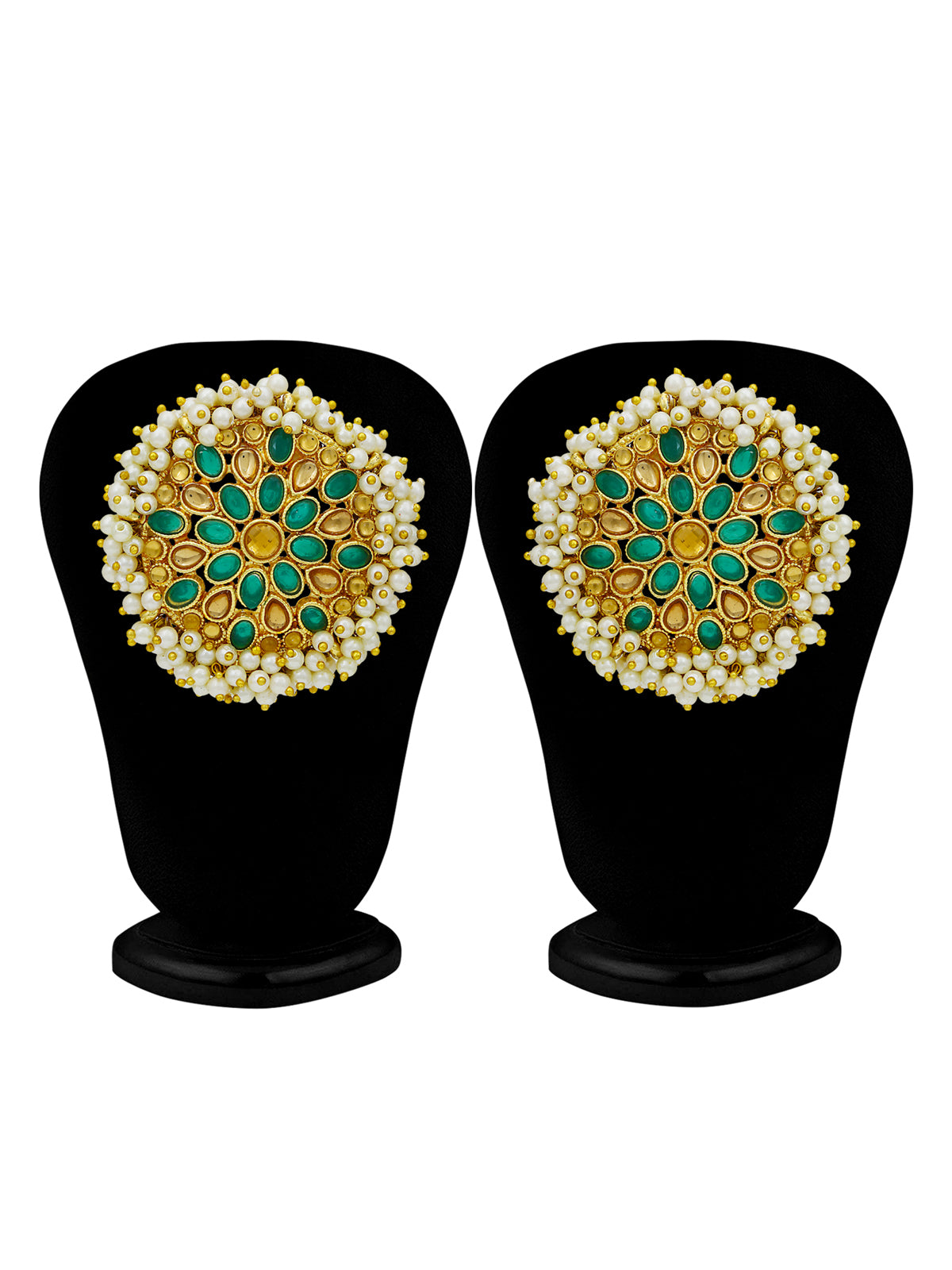 Sukkhi Adorable Gold Plated LCT & Pearl Stud Earring for Women SKR56740