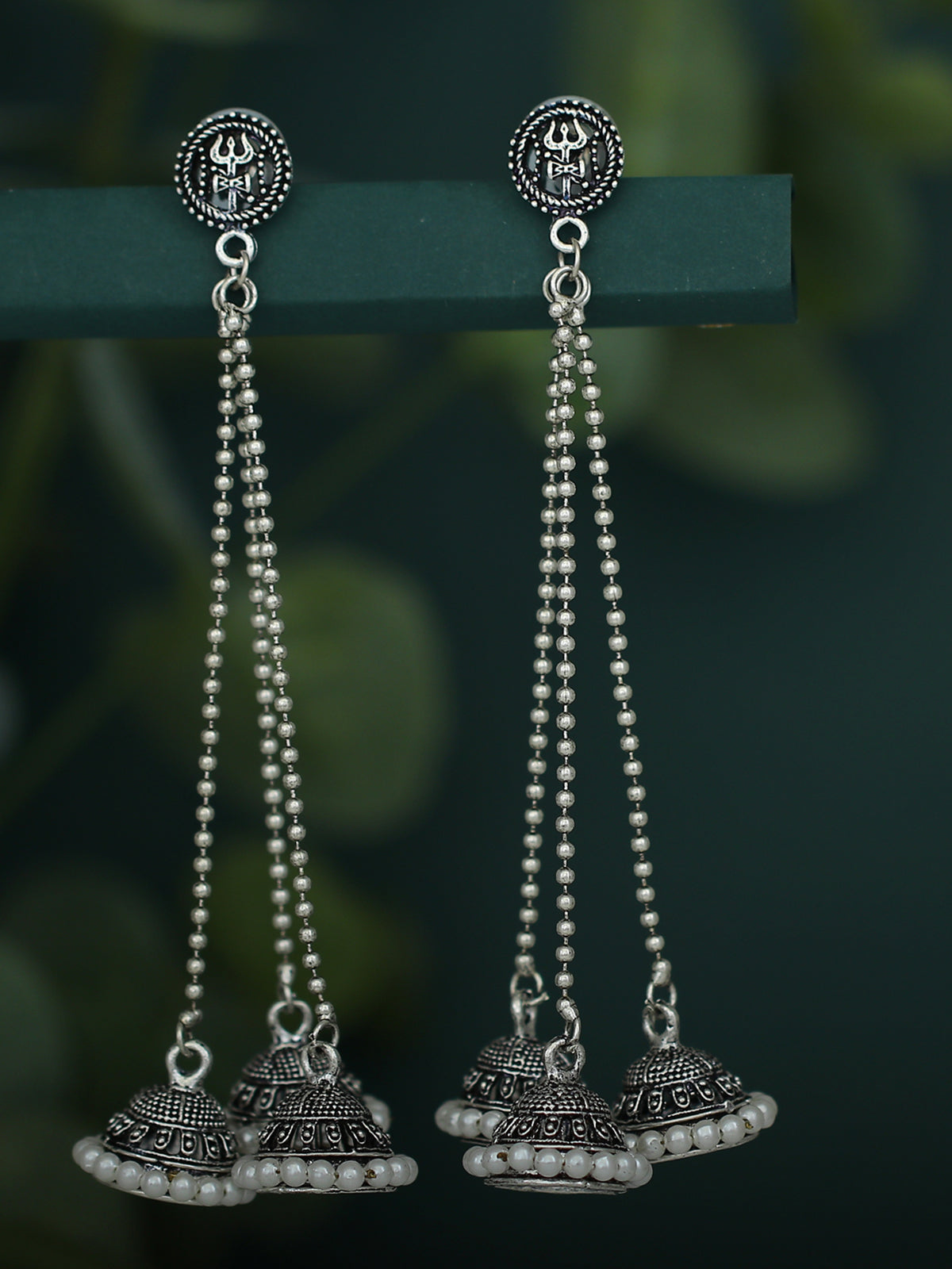 Sukkhi Ethnic Oxidised Pearl Jhumki Earring For Women SKR56813