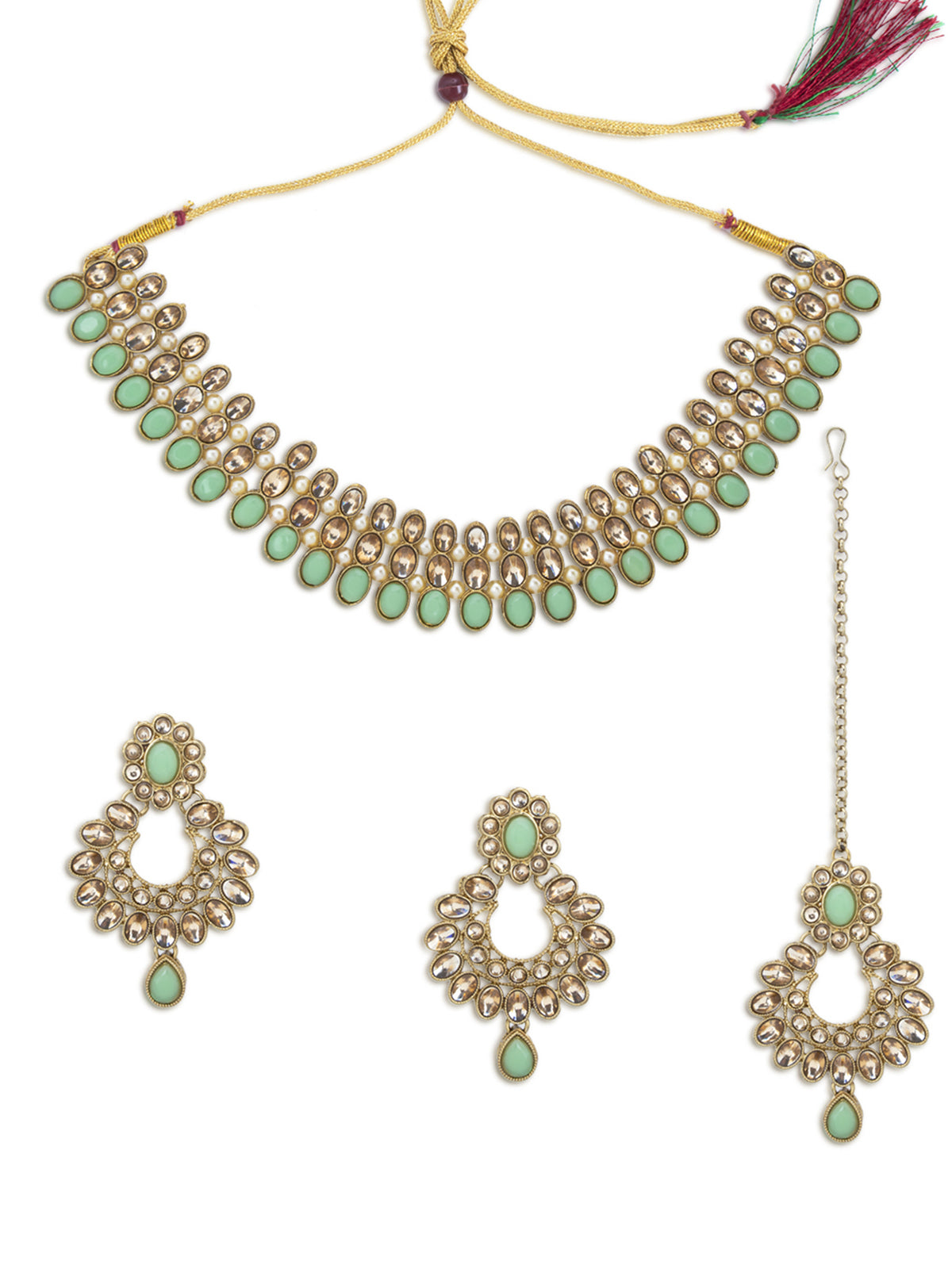Sukkhi Elegant LCT Gold Plated Choker Necklace Set for Women SKR73346
