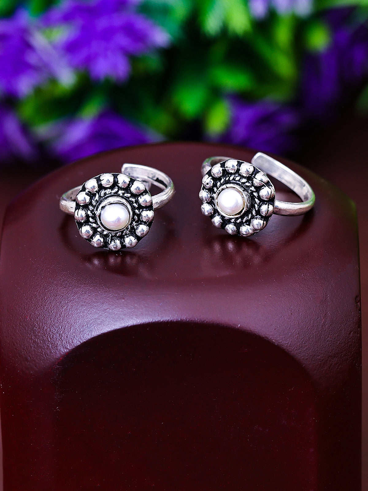 Pissara by Sukkhi Glimmery 925 Sterling Silver Toe Rings For Women And Girls|with Authenticity Certificate, 925 Stamp & 6 Months Warranty TR104675