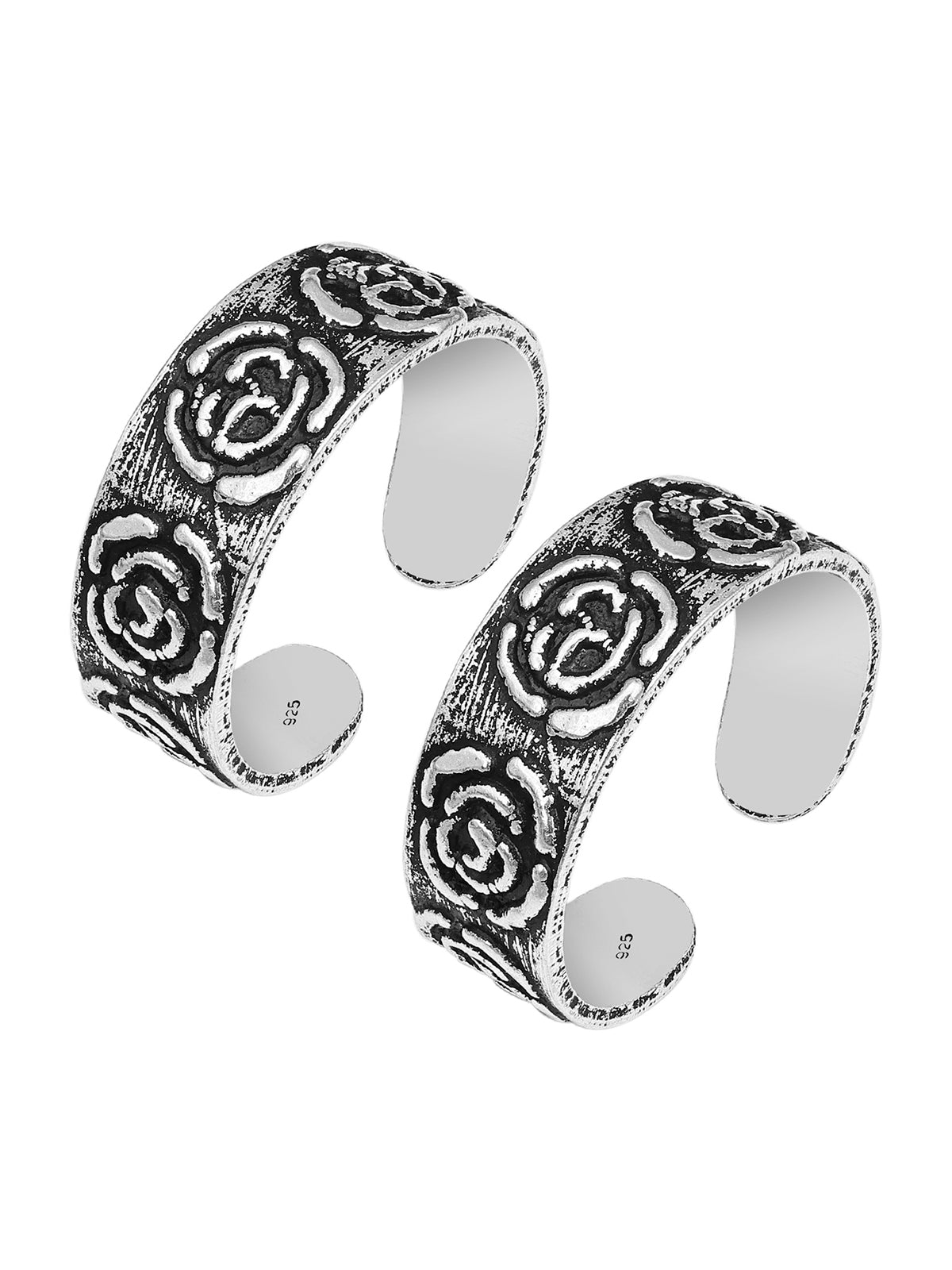 Pissara by Sukkhi Lovely 925 Sterling Silver Toe Rings For Women And Girls|with Authenticity Certificate, 925 Stamp & 6 Months Warranty TR104676
