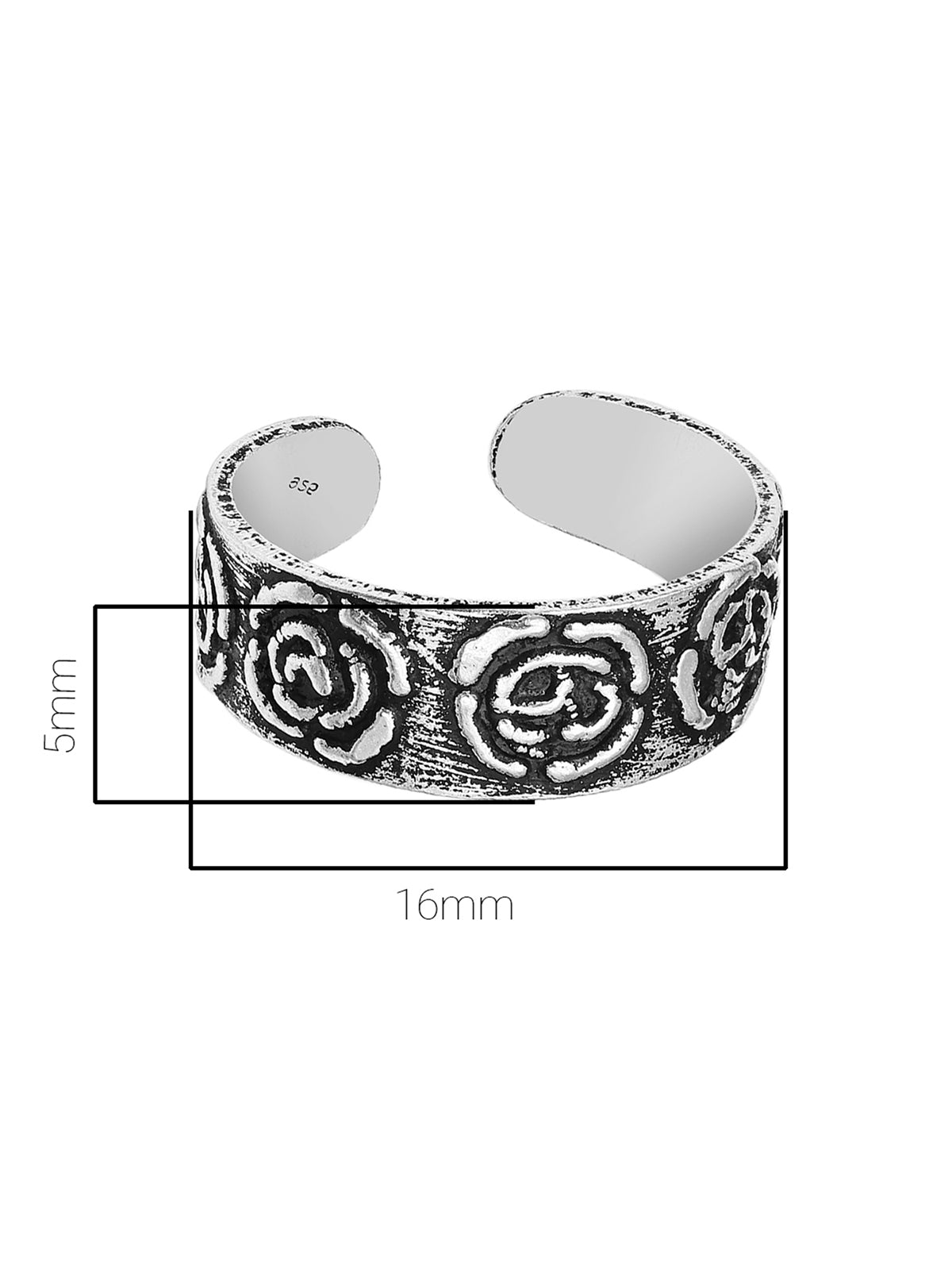 Pissara by Sukkhi Lovely 925 Sterling Silver Toe Rings For Women And Girls|with Authenticity Certificate, 925 Stamp & 6 Months Warranty TR104676