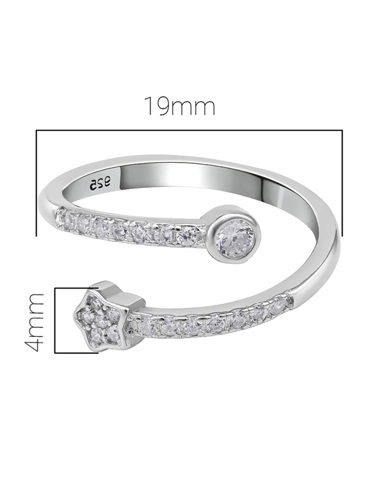 Pissara by Sukkhi Fabulous 925 Sterling Silver Cubic Zirconia Toe Rings For Women And Girls|with Authenticity Certificate, 925 Stamp & 6 Months Warranty TR104683