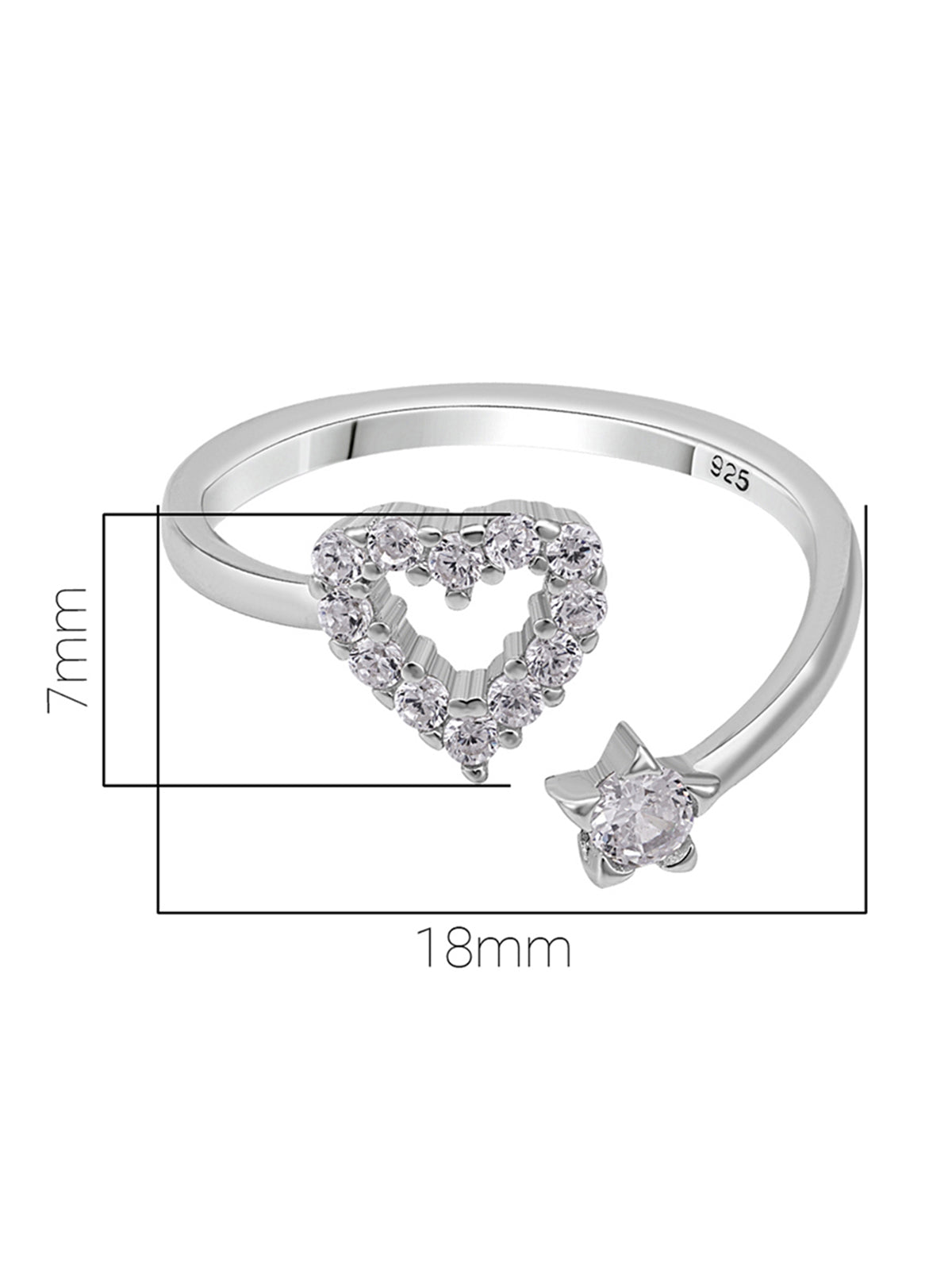 Pissara by Sukkhi Awesome 925 Sterling Silver Cubic Zirconia Toe Rings For Women And Girls|with Authenticity Certificate, 925 Stamp & 6 Months Warranty TR104685