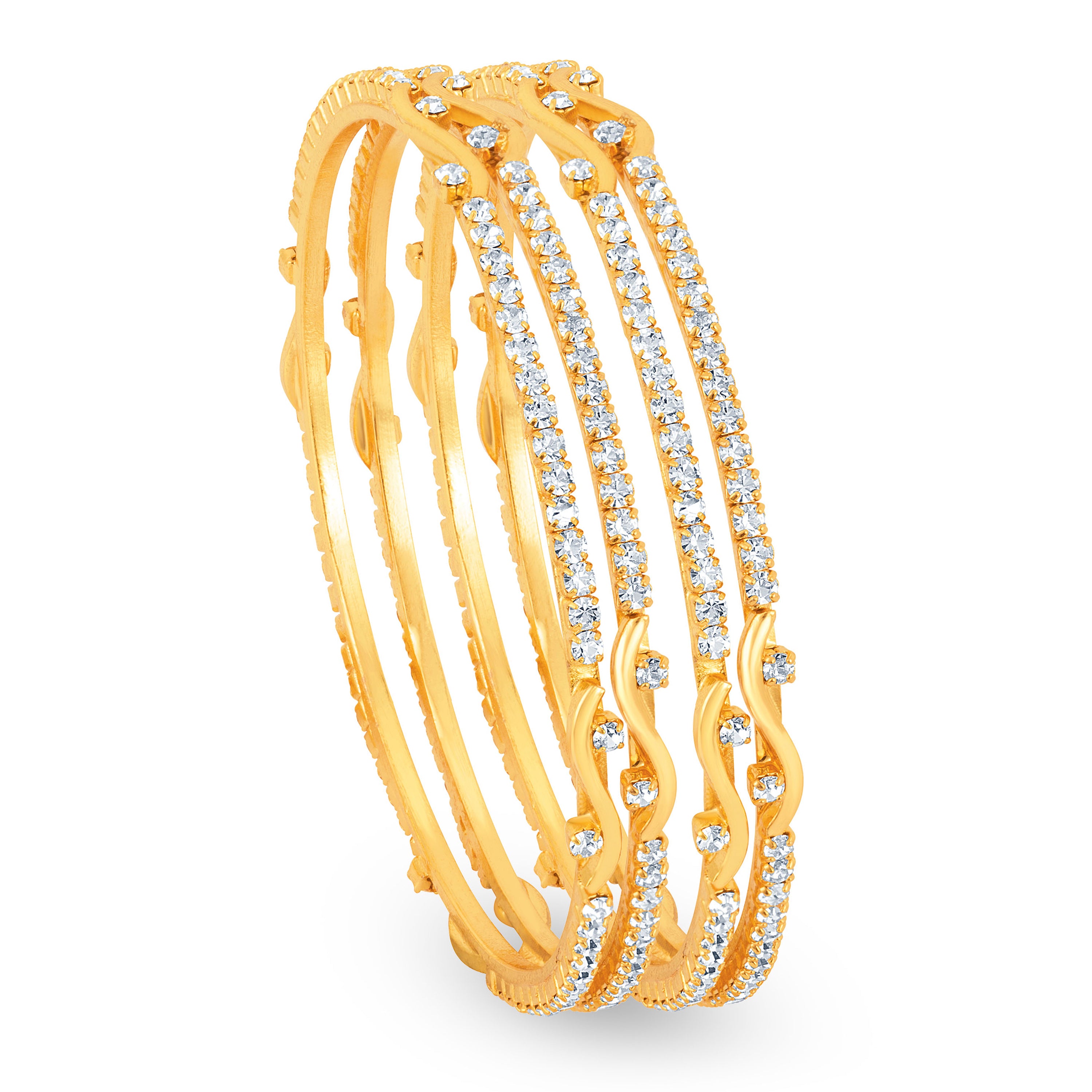Sukkhi Gold Plated Stone Bangles