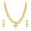 Sukkhi Glittery Gold Plated AD Necklace Set For Women-1