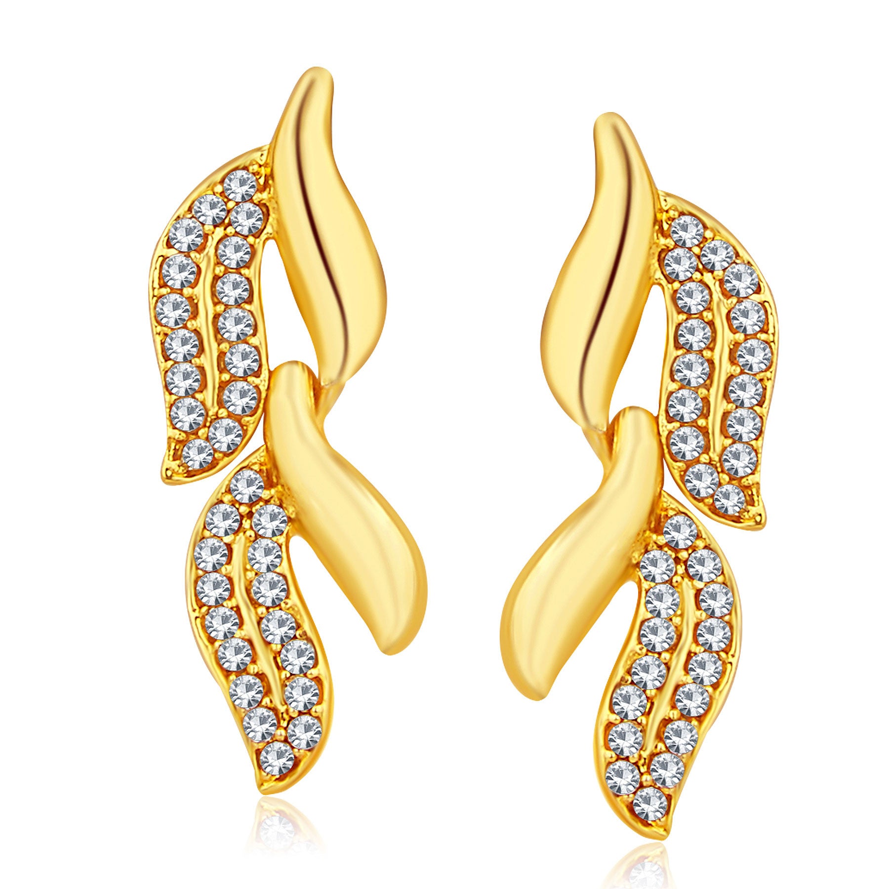 Sukkhi Graceful Gold Plated AD Necklace Set For Women-5