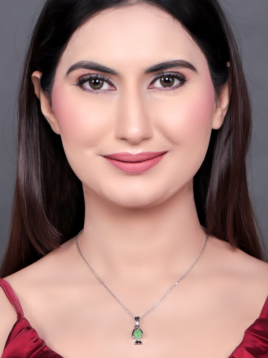 Pissara by Sukkhi Attractive 925 Sterling Silver Pendant With Chain For Women And Girls|with Authenticity Certificate, 925 Stamp & 6 Months Warranty