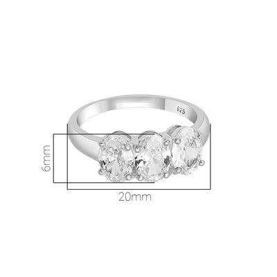 Pissara by Sukkhi Eye 925 Sterling Silver Cubic Zirconia Finger Ring For Women And Girls|with Authenticity Certificate, 925 Stamp & 6 Months Warranty