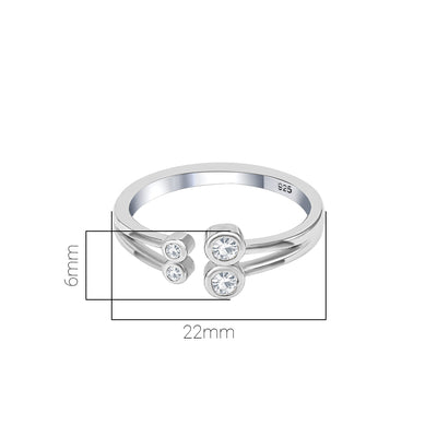 Pissara by Sukkhi Marvelous 925 Sterling Silver Cubic Zirconia Toe Rings For Women And Girls|with Authenticity Certificate, 925 Stamp & 6 Months Warranty