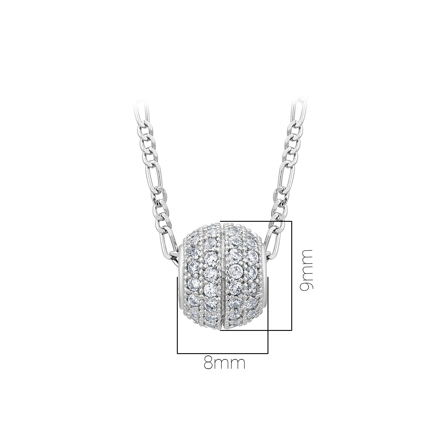 Pissara by Sukkhi Delightful 925 Sterling Silver Cubic Zirconia Pendant With Chain For Women And Girls|with Authenticity Certificate, 925 Stamp & 6 Months Warranty