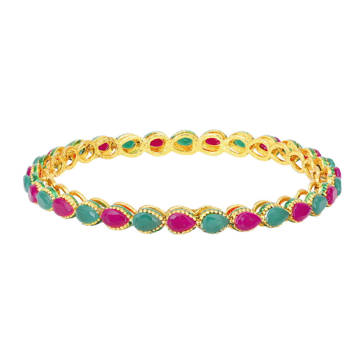 Sukkhi Sleek Gold Plated Bangle For Women (Set of 4) (B100545_2.8)
