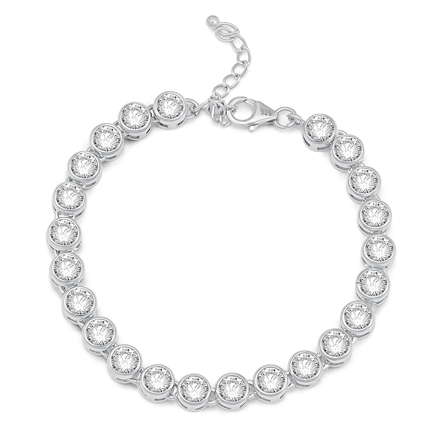 Pissara by Sukkhi Designer 925 Sterling Silver Cubic Zirconia Bracelets For Women And Girls|with Authenticity Certificate, 925 Stamp & 6 Months Warranty
