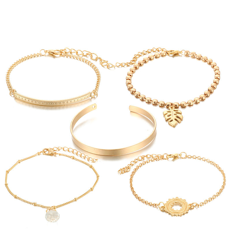 Scintillare by Sukkhi Gorgeous Gold Plated Multi Layered Bracelet for Women