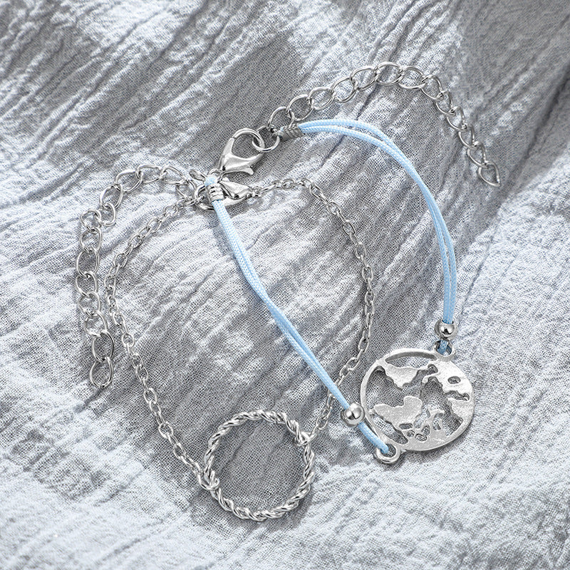 Scintillare by Sukkhi Modern Multi Layered Oxidised Bracelet for Women