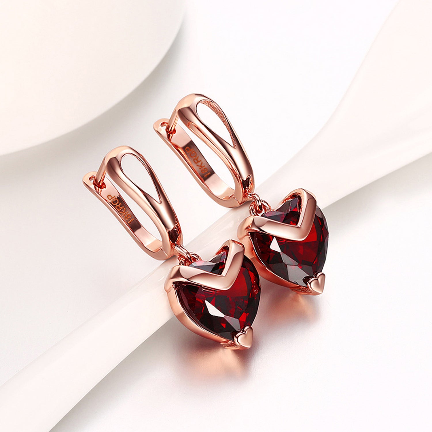 Sukkhi Exquisite Valentine Heart Crystal Gold Plated Earring for Women