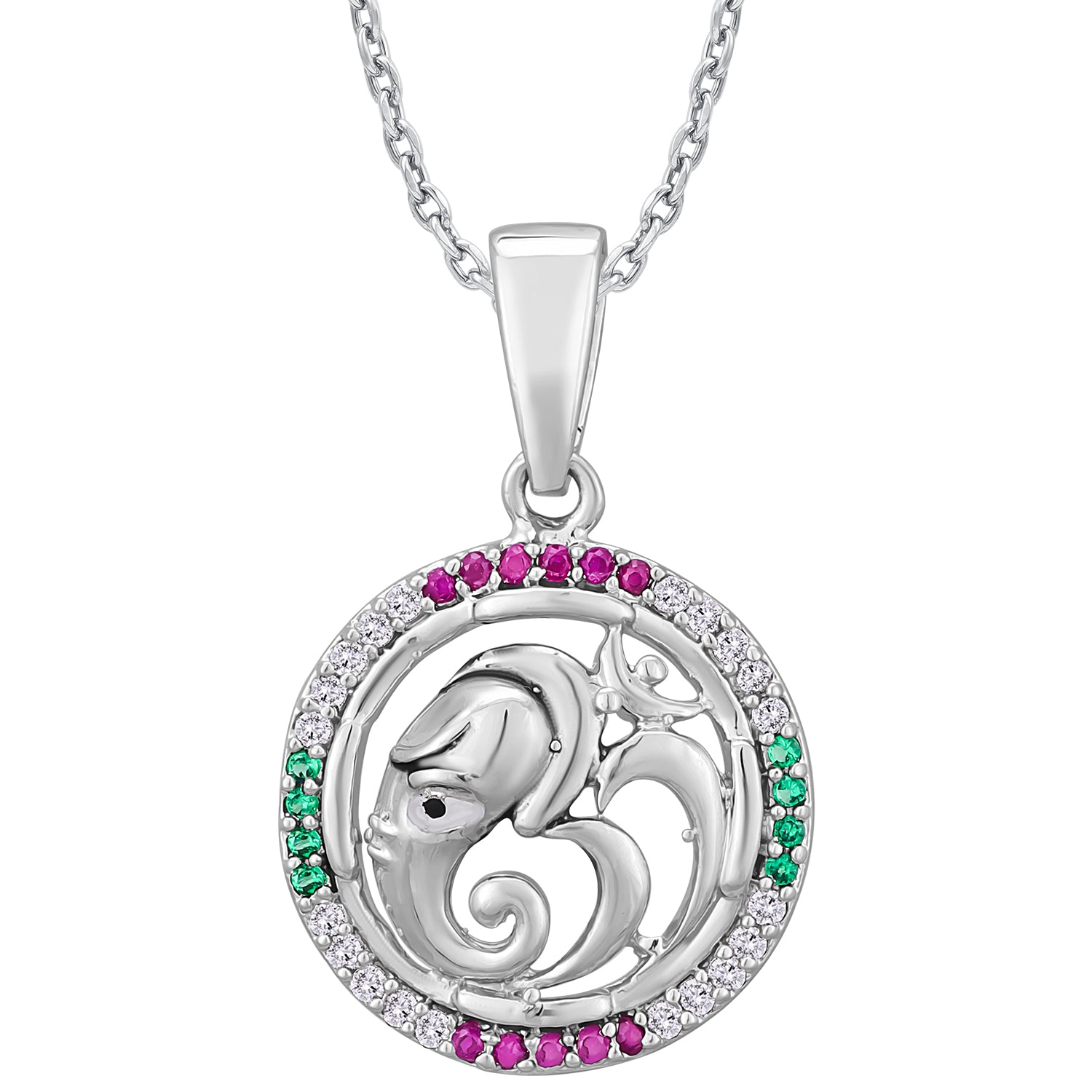 Pissara by Sukkhi Incrediable 925 Sterling Silver Cubic Zirconia Pendant With Chain For Women And Girls|with Authenticity Certificate, 925 Stamp & 6 Months Warranty