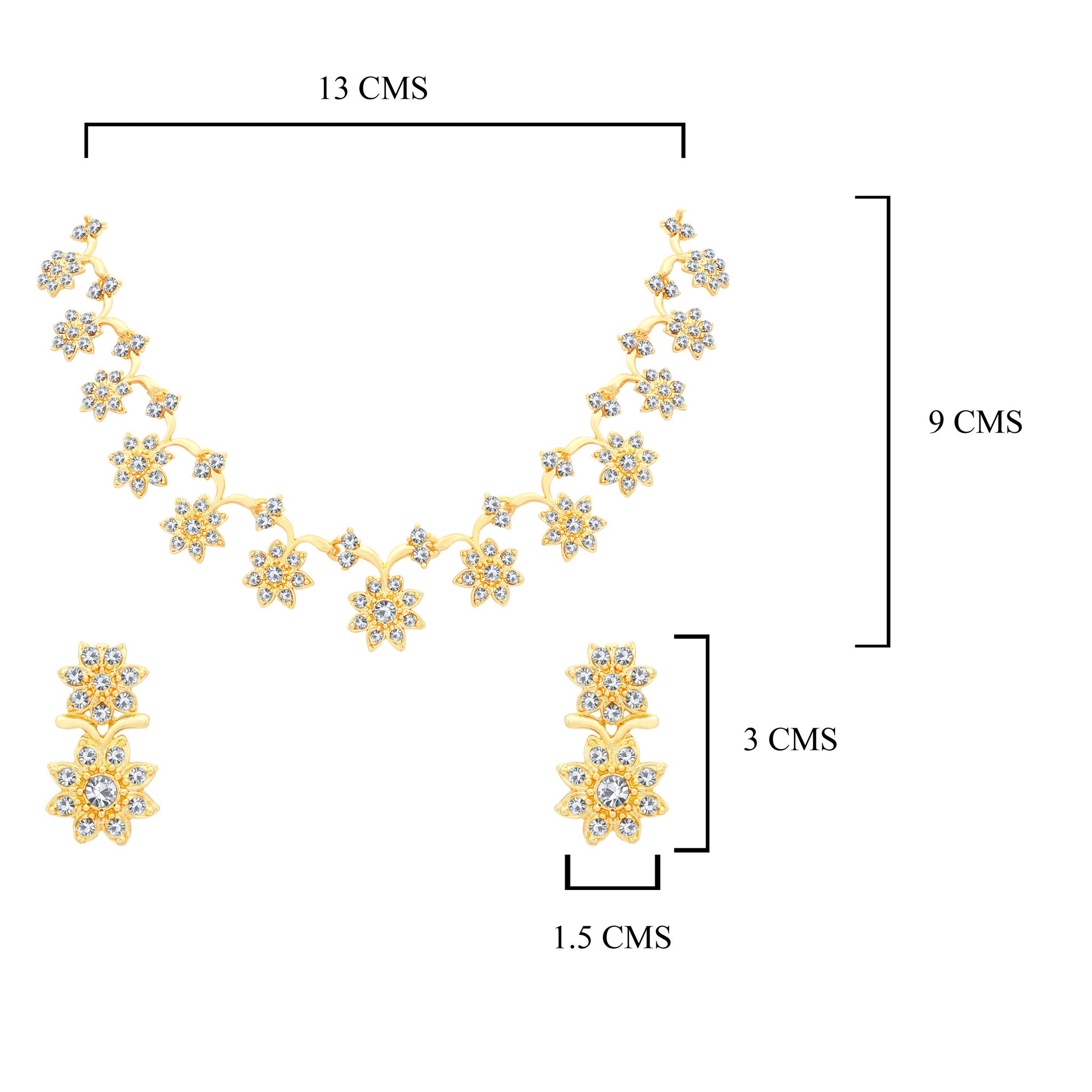 Sukkhi Stylish Gold Plated Collar Necklace set For Women-1