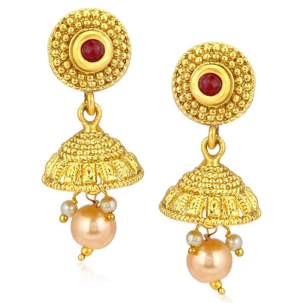 Sukkhi Cluster Gold Plated Necklace Set For Women