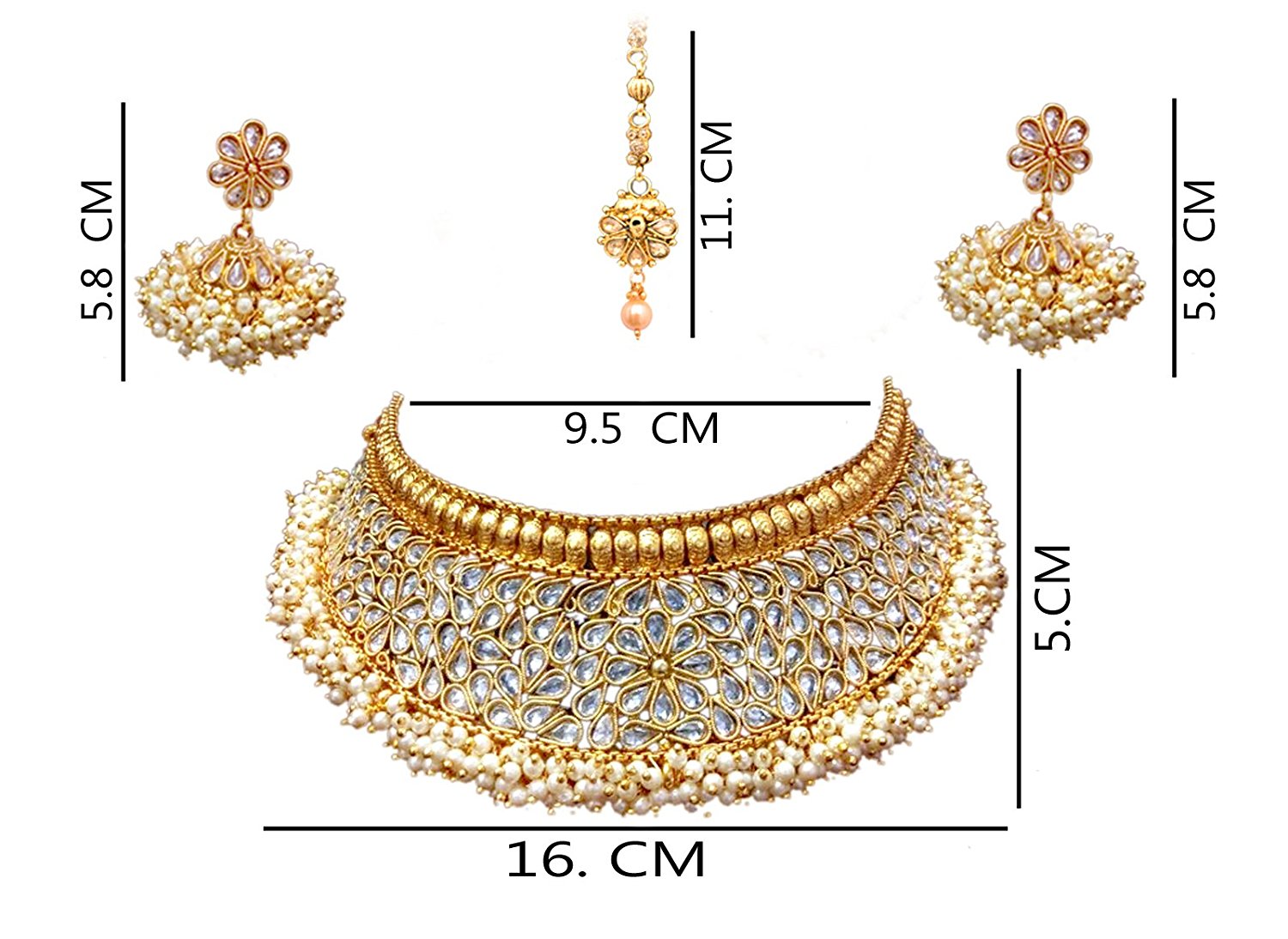Sukkhi Antique Rajwadi Gold Plated Choker Necklace Set For Women