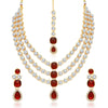 Sukkhi Modish Gold Plated Kundan Long Haram Necklace Set for Women