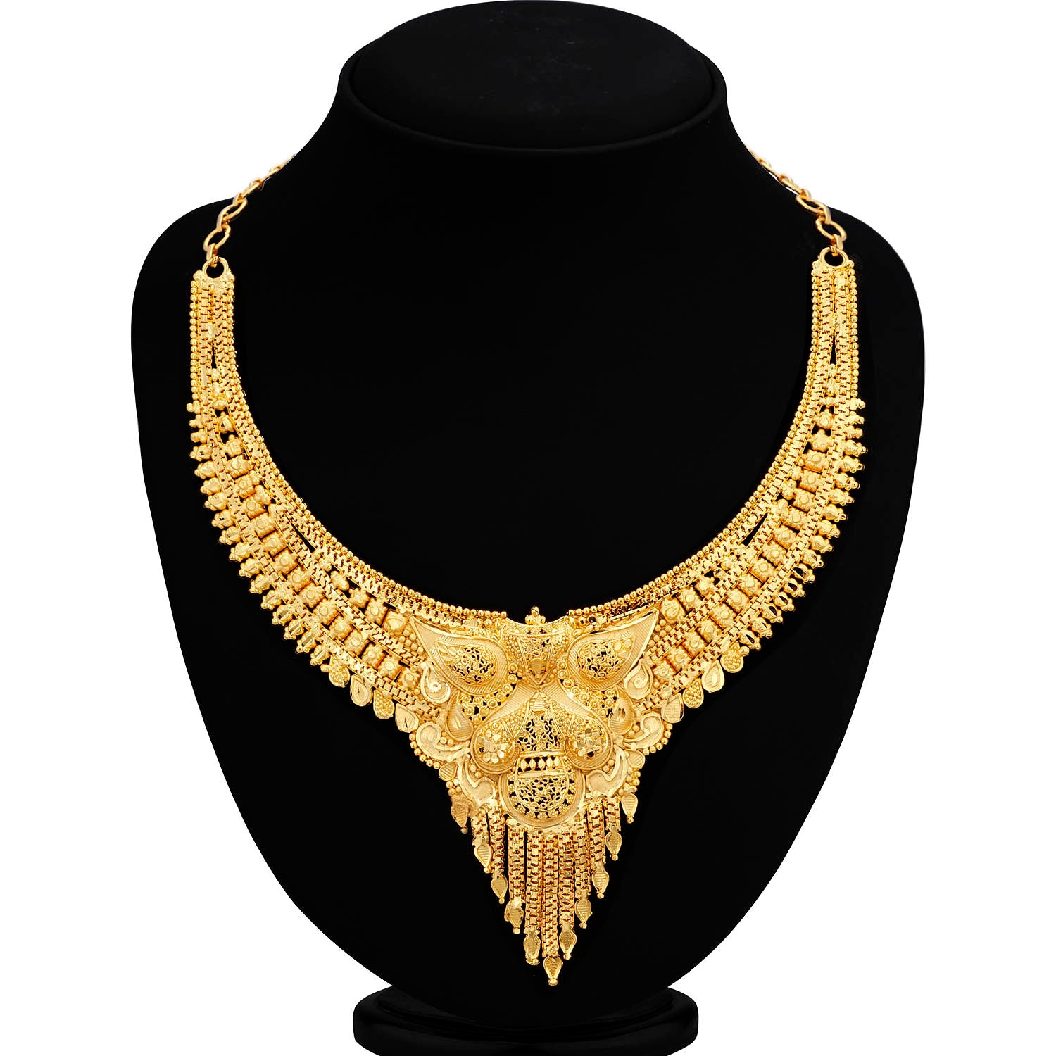 Sukkhi Designer Alloy 24 Carat 1 Gram Gold Jewellery Necklace Set for Women