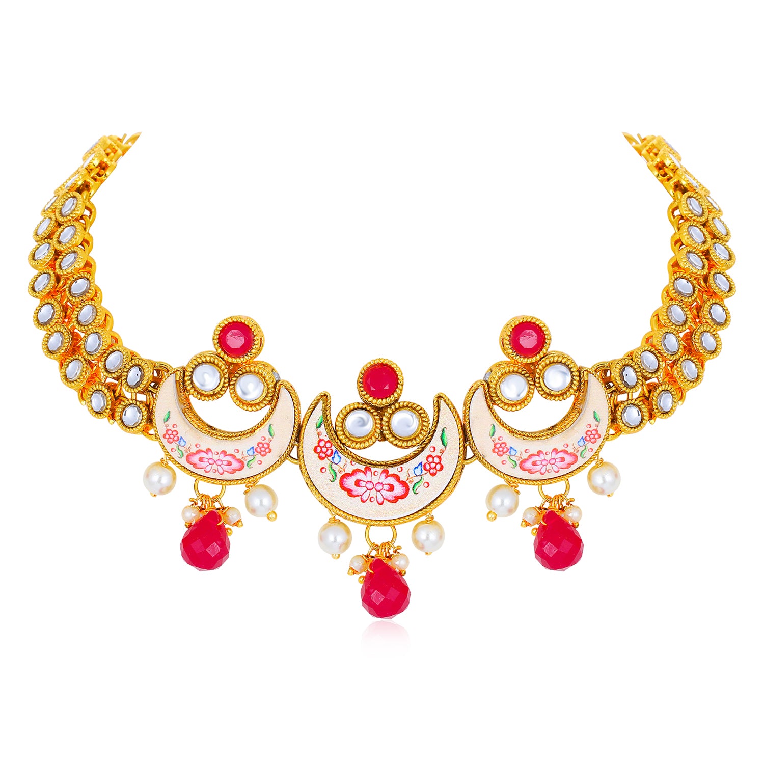 Sukkhi Excellent Gold Plated Necklace Set for Women