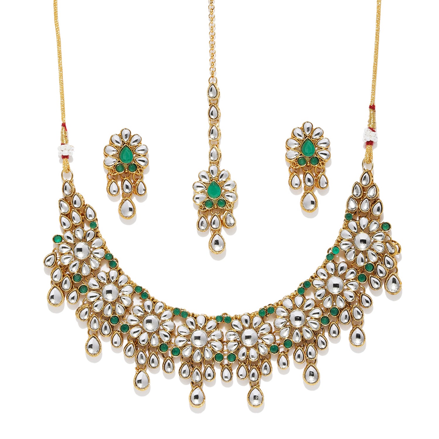 Sukkhi Glorious Gold Plated Kundan Choker Necklace Set for Women