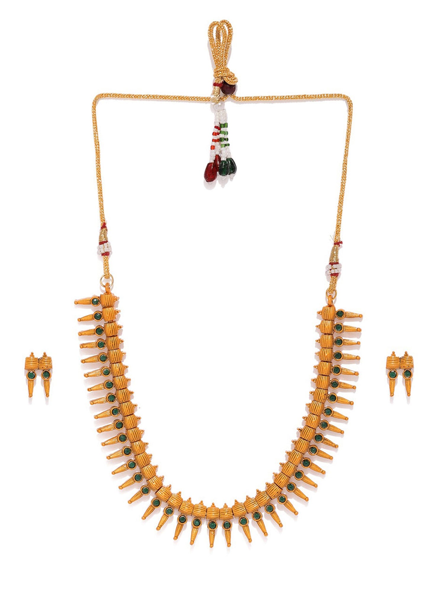 Sukkhi Artistically Gold Plated Collar Necklace Set for Women