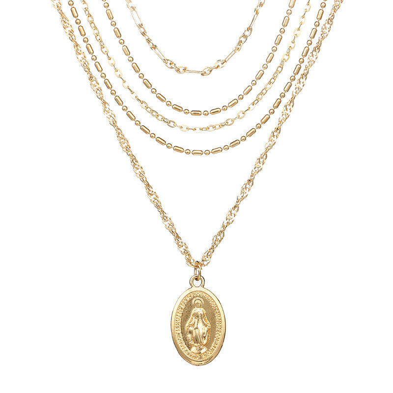 Scintillare by Sukkhi Incredible Multi Layered Gold Plated Necklace for Women