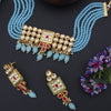 Sukkhi Eye Catching Gold Plated Choker Necklace Set For Women (NS100450)