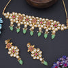Sukkhi Floral Gold Plated Kundan Choker Necklace Set For Women