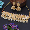 Sukkhi Amazing Pearl Gold Plated Choker Necklace Set For Women