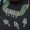 Sukkhi Gorgeous Rhodium Plated Choker Necklace Set For Women