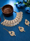 Sukkhi Adorable Gold Plated Choker Necklace Set for Women (NS100582)