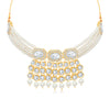Sukkhi Charming Gold Plated Pearl Choker Necklace Set for Women