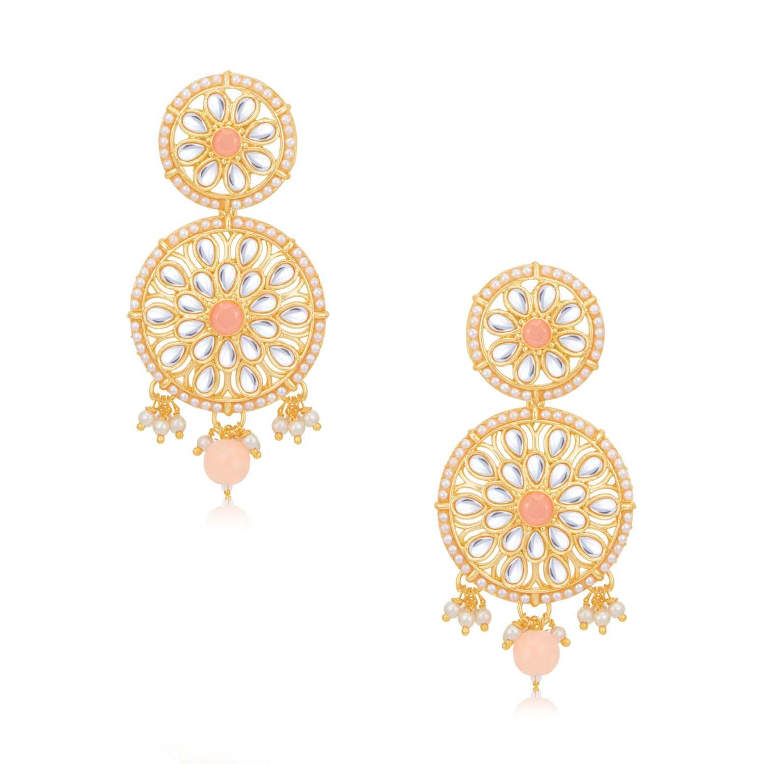 Sukkhi Glamorous Gold Plated Kundan & Meenakari Choker Necklace Set for Women